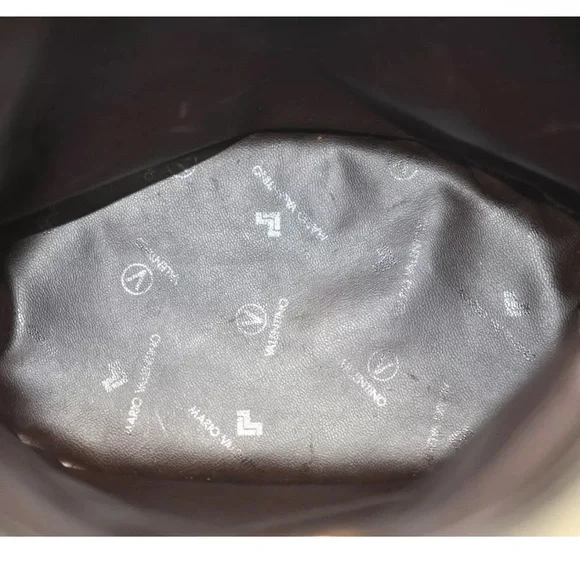Mario Valentino Bucket Bag -As is -See With Unbranded Chain Straps Preowned - Picture 14 of 17